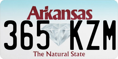 AR license plate 365KZM