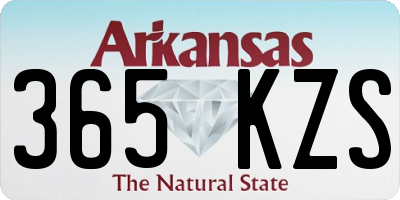 AR license plate 365KZS