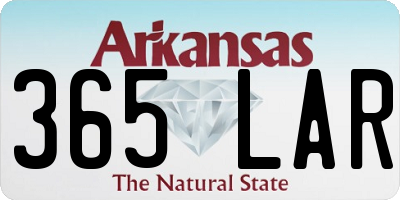 AR license plate 365LAR