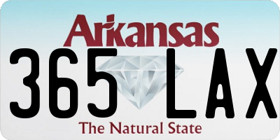 AR license plate 365LAX
