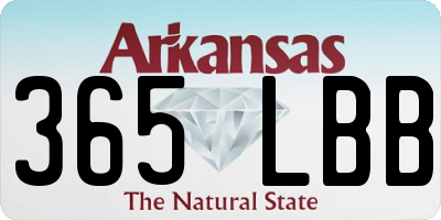 AR license plate 365LBB
