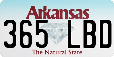 AR license plate 365LBD