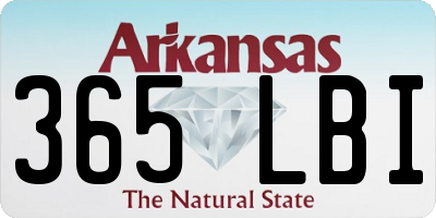 AR license plate 365LBI