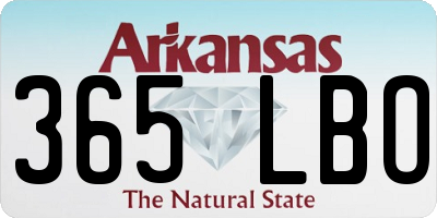 AR license plate 365LBO