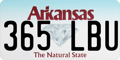AR license plate 365LBU