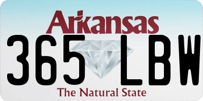AR license plate 365LBW