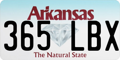 AR license plate 365LBX