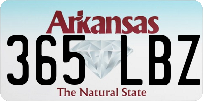 AR license plate 365LBZ