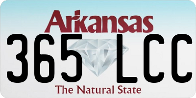 AR license plate 365LCC