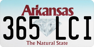 AR license plate 365LCI