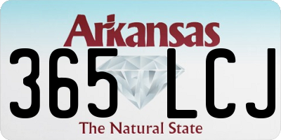 AR license plate 365LCJ