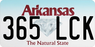AR license plate 365LCK