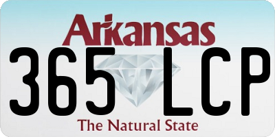 AR license plate 365LCP