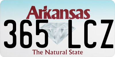 AR license plate 365LCZ