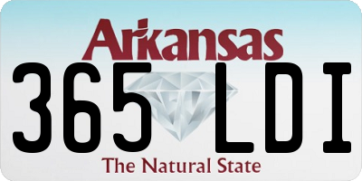 AR license plate 365LDI