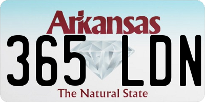 AR license plate 365LDN