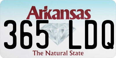 AR license plate 365LDQ