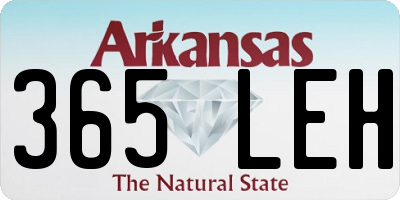 AR license plate 365LEH