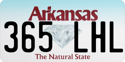 AR license plate 365LHL