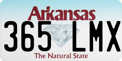 AR license plate 365LMX