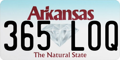 AR license plate 365LOQ