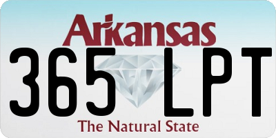 AR license plate 365LPT