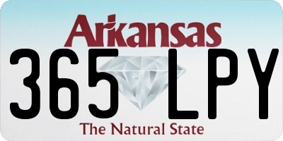 AR license plate 365LPY