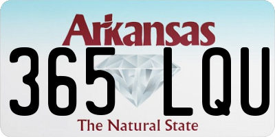 AR license plate 365LQU