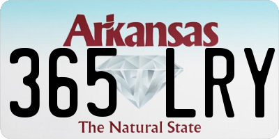 AR license plate 365LRY