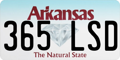 AR license plate 365LSD