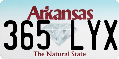 AR license plate 365LYX