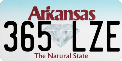 AR license plate 365LZE