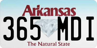 AR license plate 365MDI