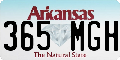 AR license plate 365MGH