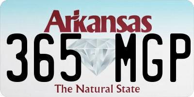 AR license plate 365MGP