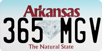 AR license plate 365MGV