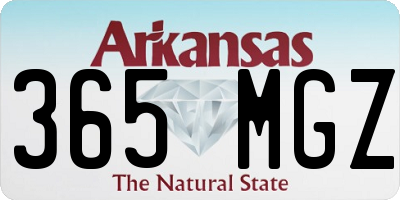 AR license plate 365MGZ