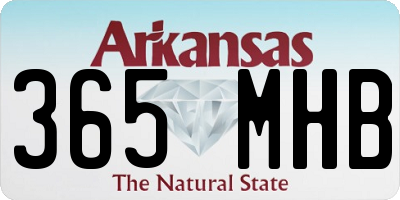 AR license plate 365MHB