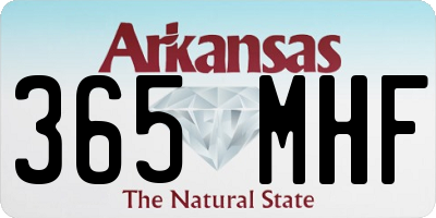 AR license plate 365MHF