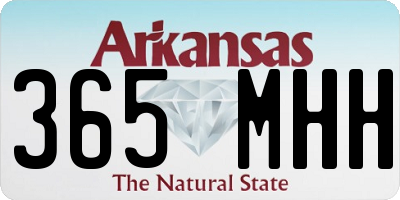 AR license plate 365MHH