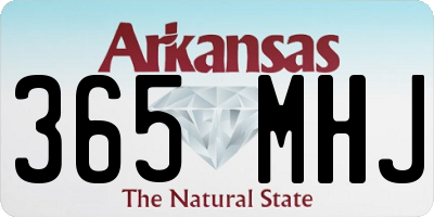 AR license plate 365MHJ