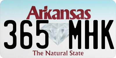 AR license plate 365MHK