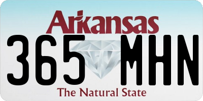 AR license plate 365MHN