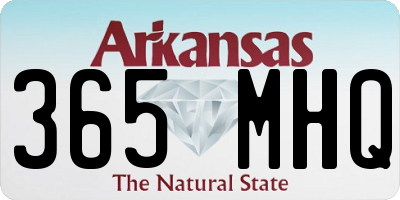 AR license plate 365MHQ