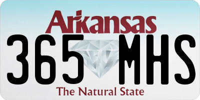 AR license plate 365MHS