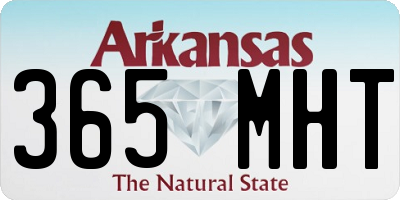 AR license plate 365MHT