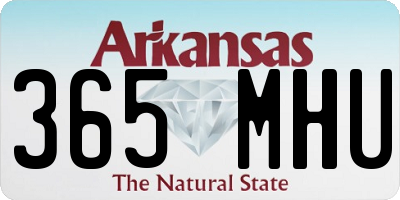 AR license plate 365MHU