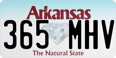 AR license plate 365MHV