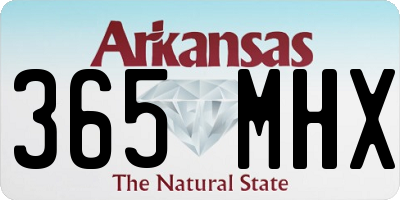 AR license plate 365MHX