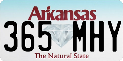 AR license plate 365MHY